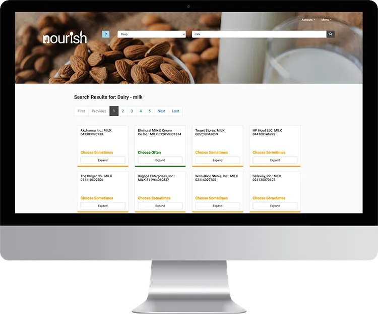 Blue Ridge Area Food Bank inventory tracking application screenshot