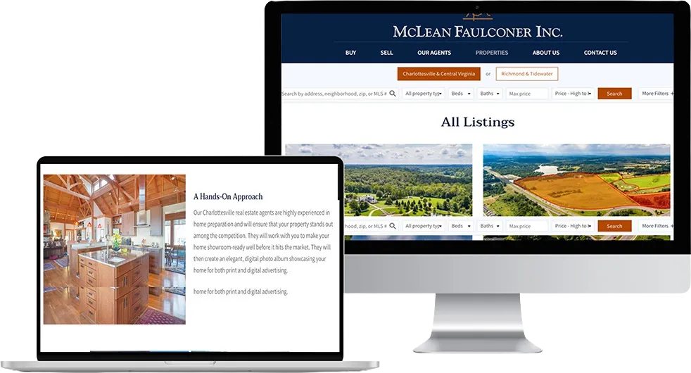 McLean Faulconer real estate listings application screenshot